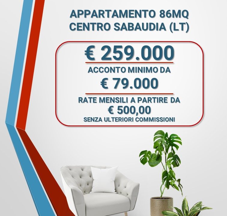 Appartamento centro sabaudia lt